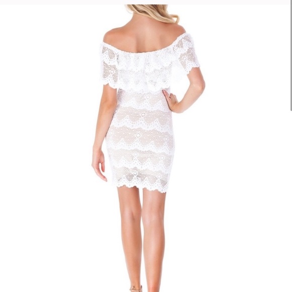 Nightcap White Lace Mini Dress - Picture 3 of 6